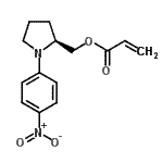 结构式 CAS# 152100-45-3, [(2S)-1-(4-硝基苯基)-2-吡咯烷基]甲基丙烯酸酯