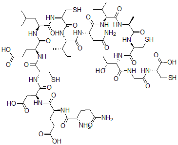 CAS#: 152175-68-3， 1-L-Glutamine-2-L-Glutamic Acid-3-L-Aspartic Acid-6-L-Leucine-8-L-Isoleucine-9-L-Asparagine-10-L-Valine-Guanylin (Rat Reduced)