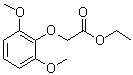 结构式 CAS# 15267-83-1, (2,6-二甲氧基苯氧基)乙酸乙酯