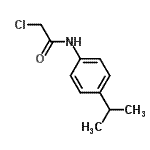structure of CAS# 1527-61-3, 2-Chloro-N-(4-Isopropylphenyl)Acetamide;2-Chloro-4'-isopropylacetanilide;2-chloro-<wbr>N-(4-ethy<wbr>l-2,5-dio<wbr>xo-4-phen<wbr>ylimidazo<wbr>lidin-1-y<wbr>l)acetami<wbr>de;2-Chloro-N-(4-isopropyl-phenyl)-acetamide