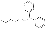 structure of CAS# 1530-05-8, 1,1-Diphenylheptane;Heptane, 1,1-Diphenyl-;Nsc114847;Sbb008712