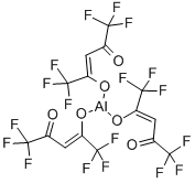 结构式 CAS# 15306-18-0, (OC-6-11)-三(1,1,1,5,5,5-六氟-2,4-戊烷二酮)-铝
