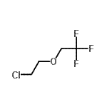 结构式 CAS# 1537-70-8, 2-(2-氯乙氧基)-1,1,1-三氟-乙烷