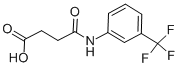 结构式 CAS# 15386-93-3, 4-氧代-4-([3-(三氟甲基)苯基]氨基)丁酸