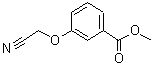structure of CAS# 153938-40-0, Methyl 3-(Cyanomethoxy)Benzoate;3-Cyanomethoxy-benzoic acid methyl ester;benzoic acid, 3-(cyanomethoxy), methyl ester;MFCD04038043