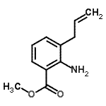 structure of CAS# 154490-96-7, Methyl 3-Allyl-2-Aminobenzoate;Methyl 3-allyl-2-aminobenzoate;MFCD13562933