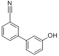 structure of CAS# 154848-43-8, 3-(3-Hydroxyphenyl)Benzonitrile;3'-Hydroxybiphenyl-3-Carbonitrile;Bm453;3'-Hydroxy-[1,1'-Biphenyl]-3-Carbonitrile
