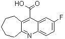 structure of CAS# 1555-11-9, 2-Fluoro-7,8,9,10-Tetrahydro-6H-Cyclohepta[b]Quinoline-11-Carboxylic Acid;2-fluoro-<wbr>6,7,8,9,1<wbr>0-pentahy<wbr>drocycloh<wbr>epta[1,2-<wbr>b]quinoli<wbr>ne-11-car<wbr>boxylic a<wbr>cid;2-FLUORO-<wbr>7,8,9,10-<wbr>TETRAHYDR<wbr>O-6H-CYCL<wbr>OHEPTA[B]<wbr>QUINOLINE<wbr>-11-CARBO<wbr>XYLICACID;MFCD01313262