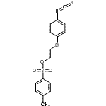 structure of CAS# 155863-33-5, 2-(4-Isothiocyanatophenoxy)Ethyl 4-Methylbenzenesulfonate;2- ETHYLTOSYLAT;2-(4-isothiocyanatophenoxy)ethyl 4-methylbenzene-1-sulfonate;2-(4-Isothiocyanatophenoxy)ethyl p-toluenesulfonate
