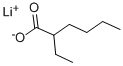 structure of CAS# 15590-62-2, 2-Ethyl-Hexanoic Acid Lithium Salt (1:1);Hexanoic Acid, 2-Ethyl-, Lithium Salt