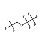 structure of CAS# 156053-88-2, 1,1,1,2,2-Pentafluoro-2-(2,2,2-Trifluoroethoxy)Ethane;1,1,2,2,2-pentafluoro-1-(2,2,2-trifluoroethoxy)ethane;Pentafluoro(2,2,2-trifluoroethoxy)ethane;Pentafluoroethyl 2,2,2-trifluoroethyl ether 97%