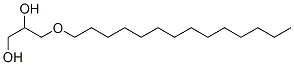 structure of CAS# 1561-06-4, 1-O-Tetradecylglycerin;3-Myristyloxypropane-1,2-Diol;1,2-Propanediol, 3-(Tetradecyloxy)-;1,2-Propanediol, 3-(Tetradecyloxy)- (8Ci)(9Ci)