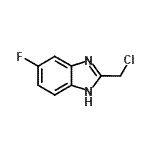 结构式 CAS# 156144-42-2, 2-(氯甲基)-5-氟-1H-苯并咪唑