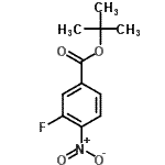 structure of CAS# 157665-52-6, 2-Methyl-2-Propanyl 3-Fluoro-4-Nitrobenzoate;TERT-BUTYL3-FLUORO-4-NITROBENZOATE