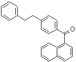 structure of CAS# 158098-50-1, 1-Naphthyl[4-(2-Phenylethyl)Phenyl]Methanone;4-Dibenzyl 1-Naphthyl Ketone