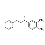 结构式 CAS# 158511-72-9, 1-(3,4-二甲基苯基)-3-苯基-1-丙酮