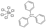 structure of CAS# 1586-91-0, Trityl Hexachloroantimonate;Triphenyl-Methyliu(Oc-6-11)-Hexachloroantimonate(1-);Triphenylcarbenium Hexachloroantimonate,98%;TRIPHENYLCARBENIUM HEXACHLOROANTIMONATE