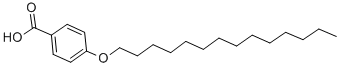 structure of CAS# 15872-46-5, 4-n-Tetradecyloxybenzoic Acid;4-Myristyloxybenzoic Acid;Nsc151187