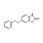 structure of CAS# 158822-84-5, 6-(Benzyloxy)-1,3-Benzoxazol-2(3H)-One;6-(benzyloxy)-2,3-dihydro-1,3-benzoxazol-2-one;6-Benzyloxy-2-benzoxazolinon;6-Benzyloxy-2-benzoxazolinone