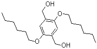 结构式 CAS# 158982-83-3, 2,5-二(己氧基)-1,4-苯二甲醇