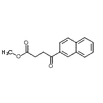 structure of CAS# 1590-21-2, Methyl 4-(2-Naphthyl)-4-Oxobutanoate;4-Naphthalen-2-yl-4-oxo-butyric acid methyl ester;ZINC02580948
