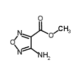 结构式 CAS# 159013-94-2, 甲基4-氨基-1,2,5-恶二唑-3-羧酸酯