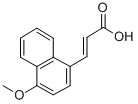 结构式 CAS# 15971-30-9, 3-(4-甲氧基-1-萘基)-2-丙烯酸