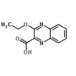 structure of CAS# 159782-18-0, 3-Ethoxy-2-Quinoxalinecarboxylic Acid;3-Ethoxyquinoxaline-2-carboxylic acid;MFCD17167317