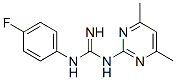 结构式 CAS# 16018-65-8, 1-(4,6-二甲基-2-嘧啶基)-3-(4-氟苯基)胍
