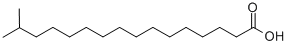 structure of CAS# 1603-03-8, 15-Methylhexadecanoic Acid;15-Methylpalmitic Acid;15-Methyl Palmitic Acid;15-Methyl-Hexadecanoic Acid