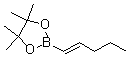 structure of CAS# 161395-96-6, 4,4,5,5-Tetramethyl-2-(1E)-1-Penten-1-Yl-1,3,2-Dioxaborolane;E-2-(1-Pentenyl)-4,4,5,5-Tetramethyl-1,3,2-Dioxaborolane;Trans-1-Penten-1-Ylboronic Acid Pinacol Ester;Trans-1-Pentenylboronic Acid Pinacol Ester