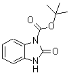 结构式 CAS# 161468-45-7, 2-氧代-2,3-二氢-1H-苯并咪唑-1-羧酸叔丁酯
