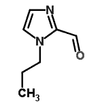 structure of CAS# 161500-05-6, 1-Propyl-1H-Imidazole-2-Carbaldehyde;1-Propyl-1 H -imidazole-2-carbaldehyde;1-propylimidazole-2-carbaldehyde;MFCD06740618