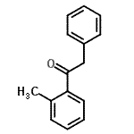 structure of CAS# 16216-13-0, 1-(2-Methylphenyl)-2-Phenylethanone;2'Methyl-2-phenylacetophenone;2'-Methyl-2-phenylacetophenone;MFCD02260669