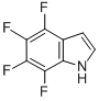 结构式 CAS# 16264-67-8, 4,5,6,7-四氟吲哚