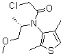 结构式 CAS# 163515-14-8, 2-氯-N-(2,4-二甲基-3-噻吩基)-N-[(1S)-2-甲氧基-1-甲基乙基]-乙酰胺