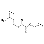 结构式 CAS# 163719-70-8, 乙基3-异丙基-1,2,4-恶二唑-5-羧酸酯