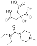structure of CAS# 1642-54-2, Diethylcarbamazine Citrate;Citric Acid;N,N-Diethyl-4-Methyl-Piperazine-1-Carboxamide;Citric Acid;N,N-Diethyl-4-Methyl-1-Piperazinecarboxamide;N,N-Diethyl-4-Methyl-Piperazine-1-Carboxamide;2-Hydroxypropane-1,2,3-Tricarboxylic Acid