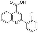 结构式 CAS# 1647-89-8, 2-(2-氟苯基)-4-喹啉羧酸