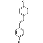 structure of CAS# 1657-56-3, 1,1'-[(E)-1,2-Ethenediyl]Bis(4-Chlorobenzene);1,1'-ethene-1,2-diylbis(4-chlorobenzene);1-chloro-4-((E)-2-(4-chlorophenyl)ethenyl)benzene;4,4'-Dichloro-trans-stilbene