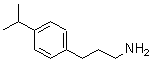 结构式 CAS# 165736-01-6, 3-(4-异丙基苯基)-1-丙胺
