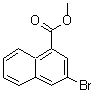 structure of CAS# 16650-63-8, Methyl 3-Bromo-1-Naphthoate;1-Naphthalenecarboxylicacid,3-bromo-,methylester;3-BROMO-NAPHTHALENE-1-CARBOXYLIC ACID METHYL ESTER;3-Bromonaphthalene-1-carboxylicacidmethylester