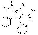 结构式 CAS# 16691-79-5, 2-氧代-4,5-二苯基-3,5-环戊二烯-1,3-二羧酸二甲酯