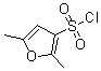 结构式 CAS# 166964-26-7, 2,5-二甲基-3-呋喃磺酰氯