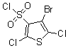 structure of CAS# 166964-36-9, 4-Bromo-2,5-Dichloro-3-Thiophenesulfonylchloride;4-Bromo-2,5-Dichlorothiophene-3-Sulfonyl Chloride, Tech., 90%;4-BROMO-2,5-DICHLOROTHIOPHENE-3-SULFONYL CHLORIDE, 90+%;4-BROMO-2,5-DICHLOROTHIOPHENE-3-SULPHONYL CHLORIDE