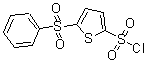 结构式 CAS# 166964-37-0, 5-(苯磺酰基)-2-噻吩磺酰氯