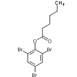 结构式 CAS# 16732-09-5, 2,4,6-三溴苯基己酸酯