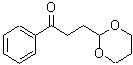 结构式 CAS# 167644-49-7, 3-(1,3-二恶烷-2-基)-1-苯基-1-丙酮