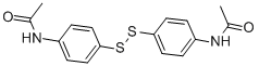 structure of CAS# 16766-09-9, N,N'-(Dithiodi-4,1-Phenylene)Bisacetamide;N-[4-(4-Acetamidophenyl)Disulfanylphenyl]Ethanamide;Acetamide, N,N'-(Dithiodi-4,1-Phenylene)Bis-;Acetanilide, 4',4'''-Dithiobis-