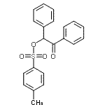 结构式 CAS# 1678-43-9, 2-氧代-1,2-二苯基乙基4-甲基苯磺酸酯